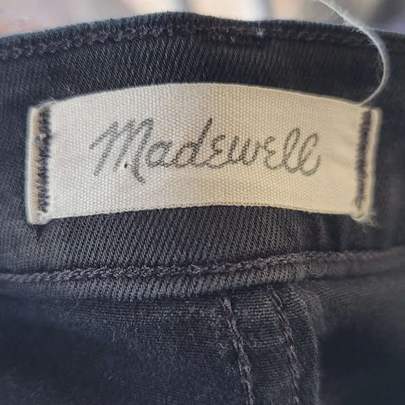 Madewell $129 Black 10" Highrise Skinny Jeans 27 - Picture 3 of 12
